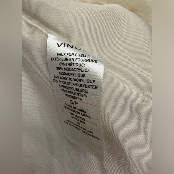 Vince Faux Shearling Fur Coat Jacket - Picture 10 of 12